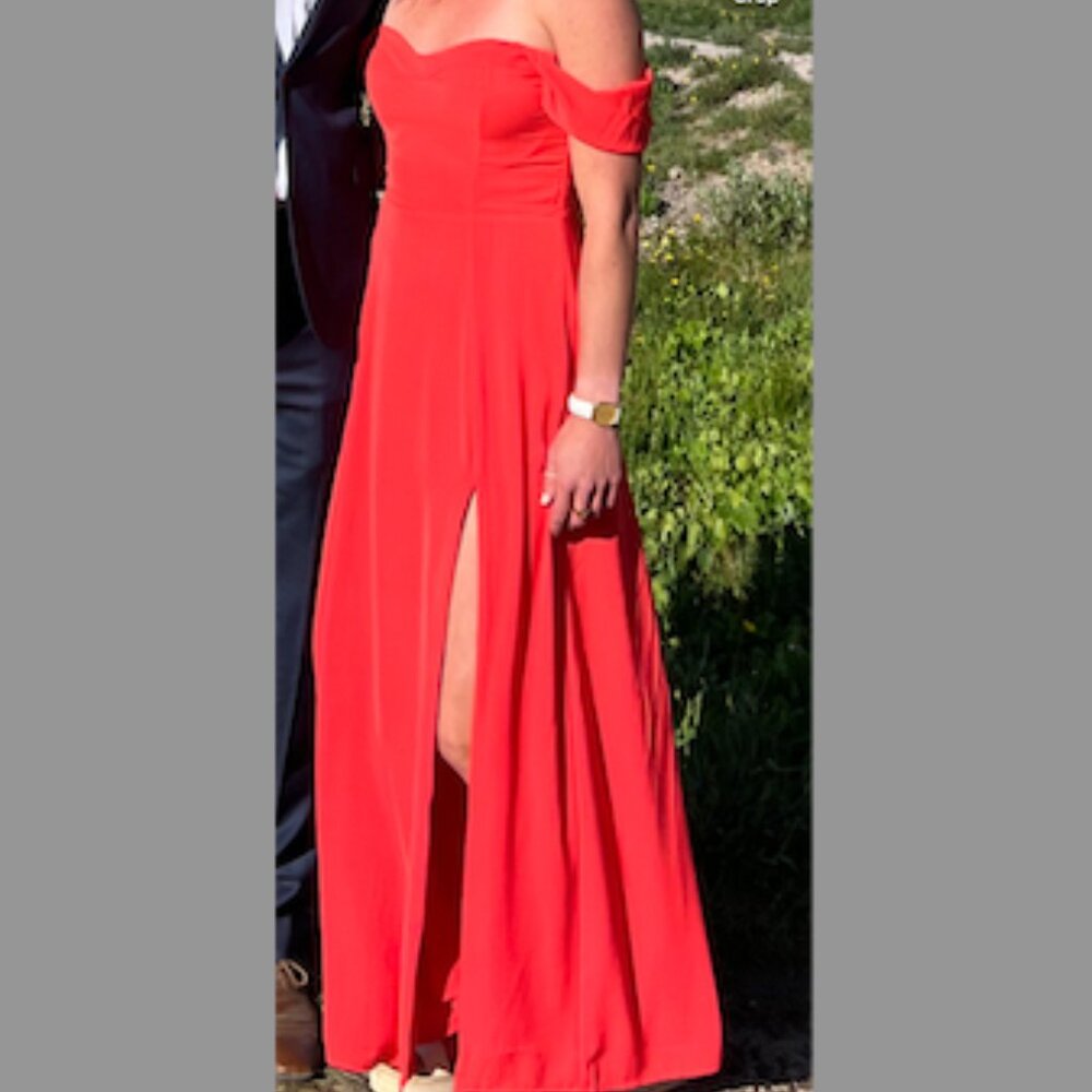 Abercrombie off the shoulder maxi dress - Medium Tall